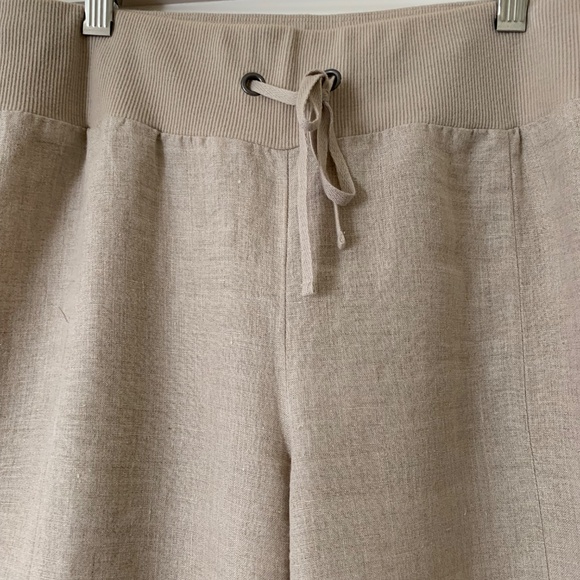Eileen Fisher Organic Linen Wide Leg Pants - Picture 2 of 5